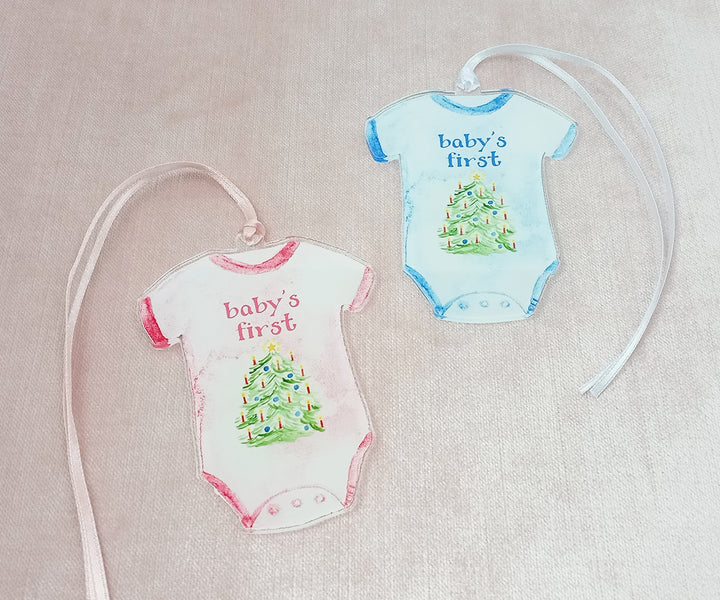 Baby's first christmas ornaments