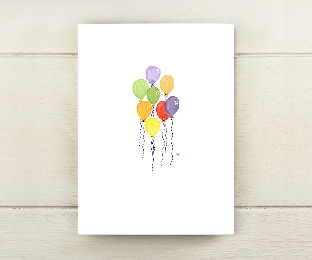 ballons birthday card