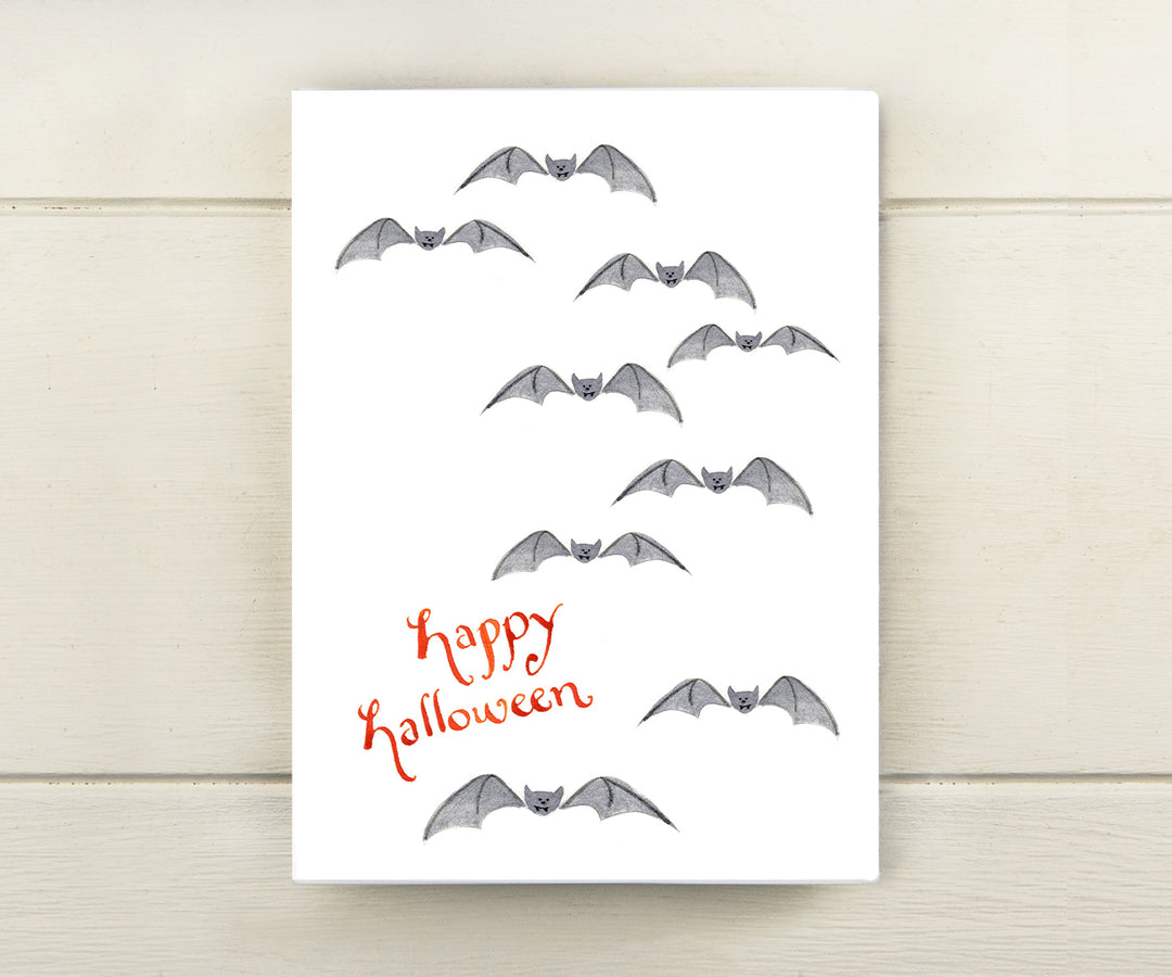 Bats Halloween Card