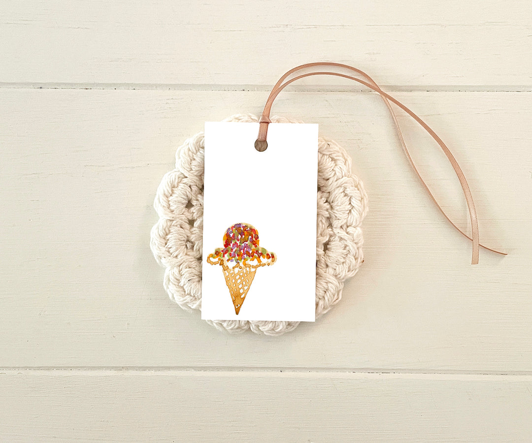 Birthday Big Cone Gift Tags