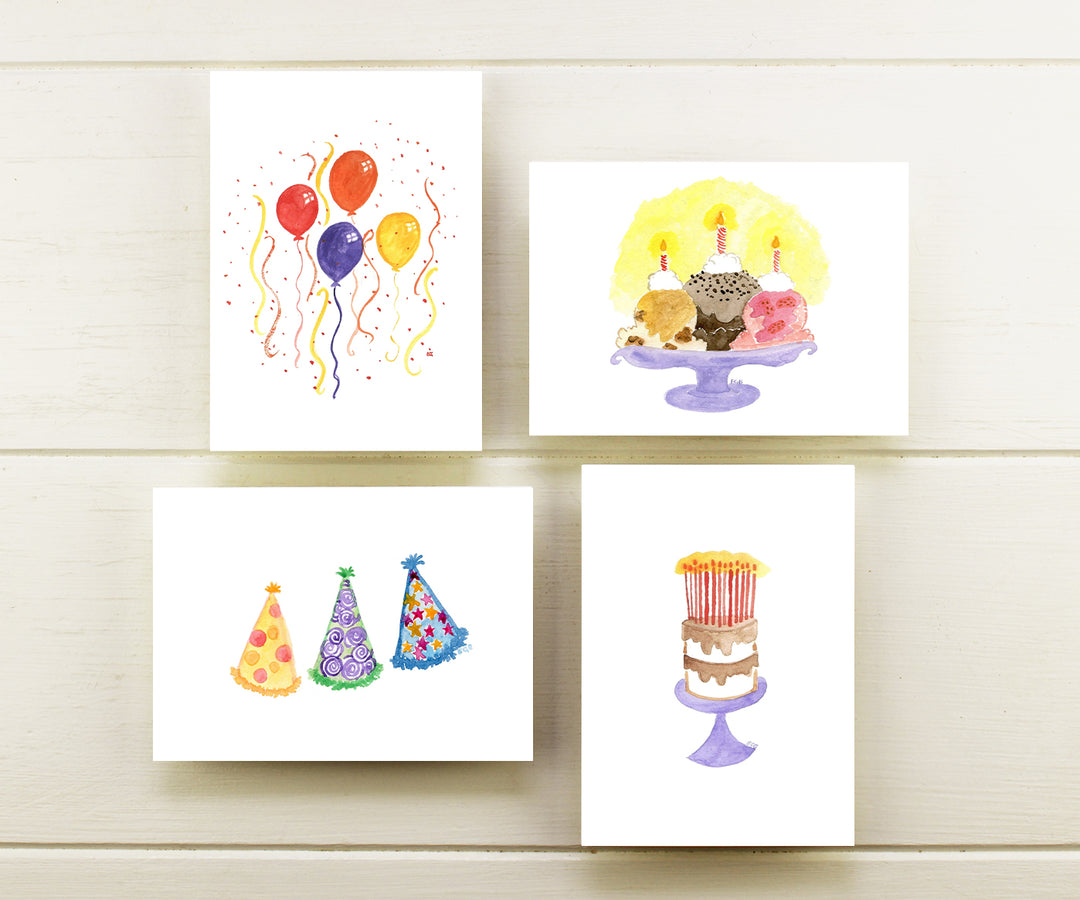 Birthday Celebrate Note Cards