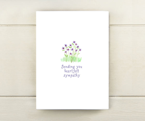 Blue Daisies Sympathy Card