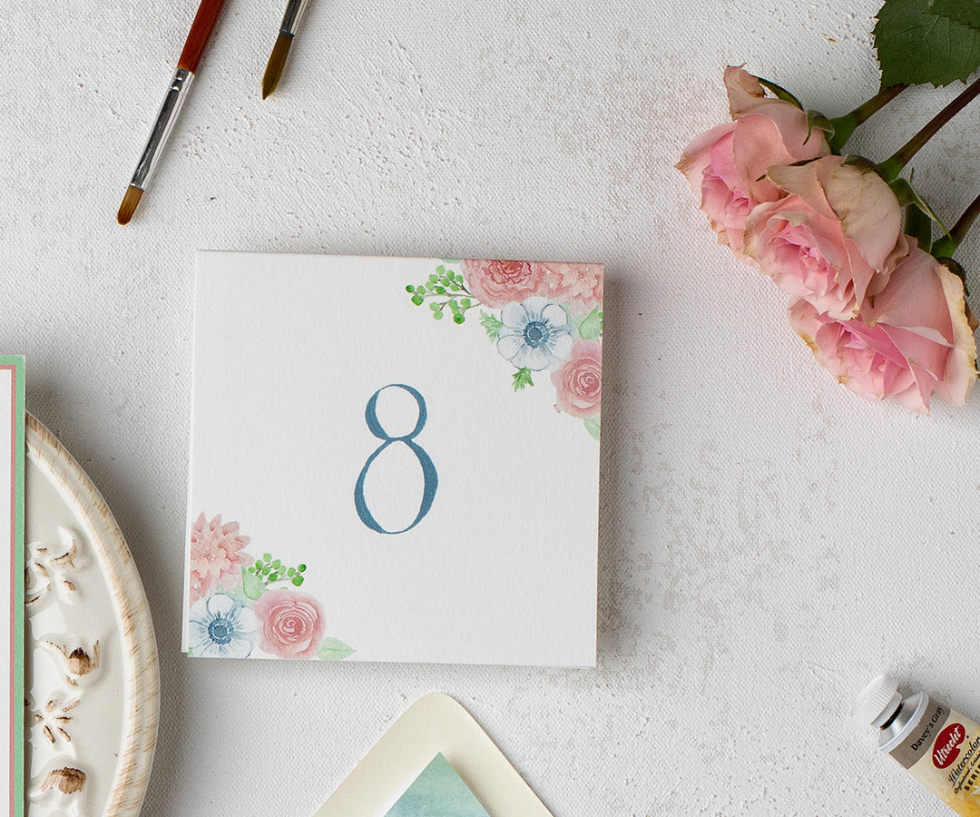 Blushing Anemone table number