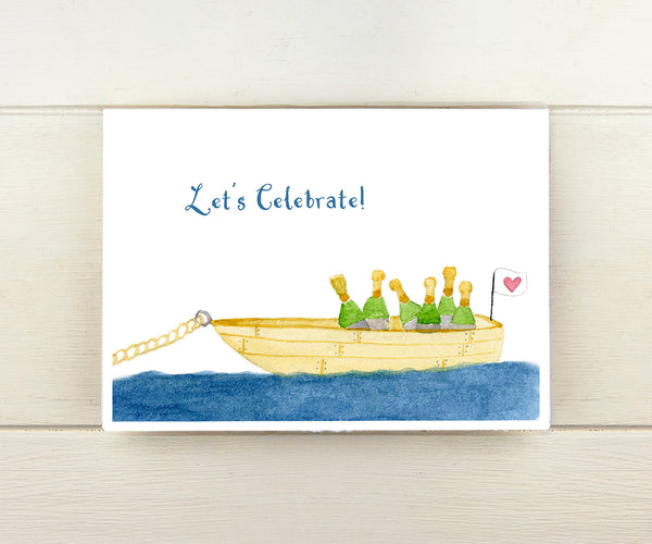 Boatload of Champagne Card