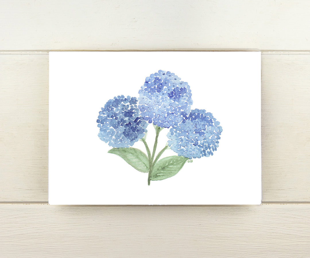 Bunch of Blue Hydrangeas Card