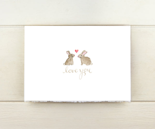 bunnies love card