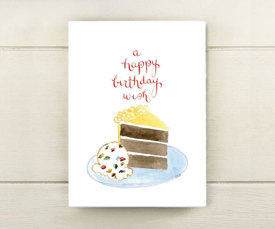 Cake and Ice Cream Birthday Card