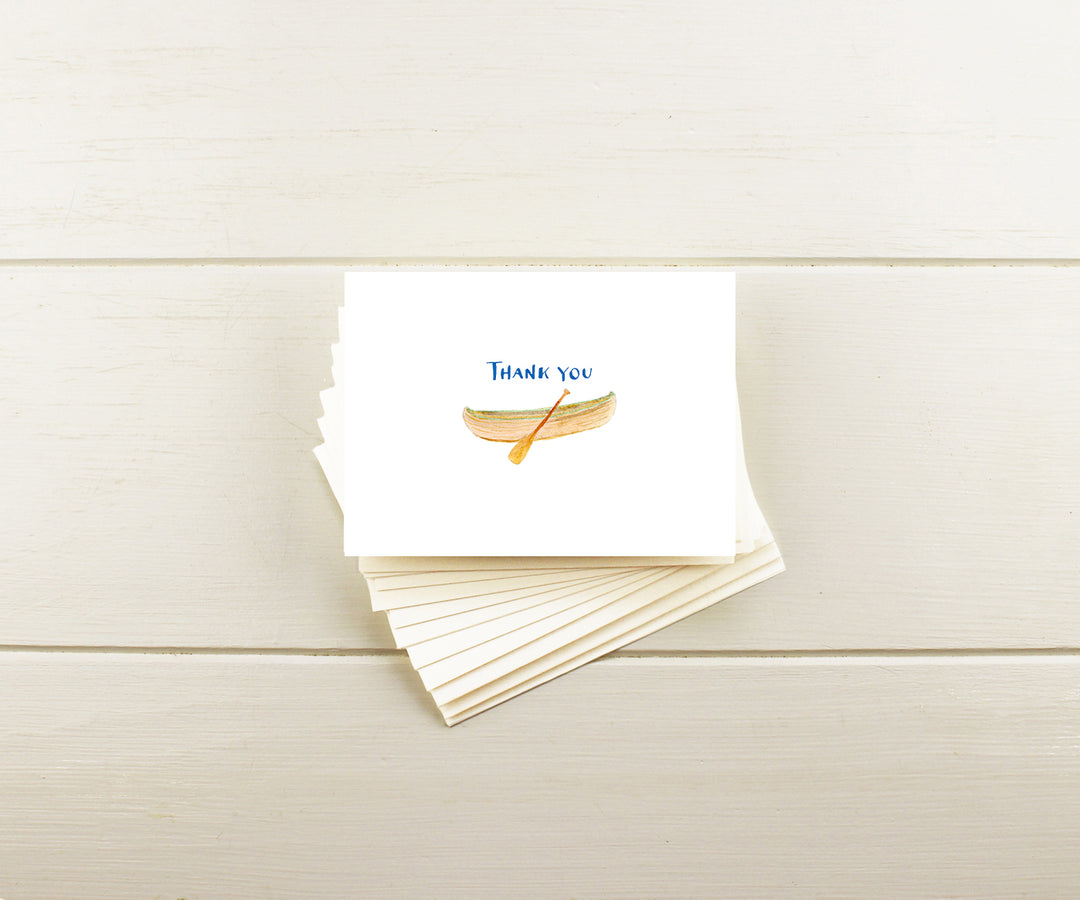 Canoe Thank You Note Cards