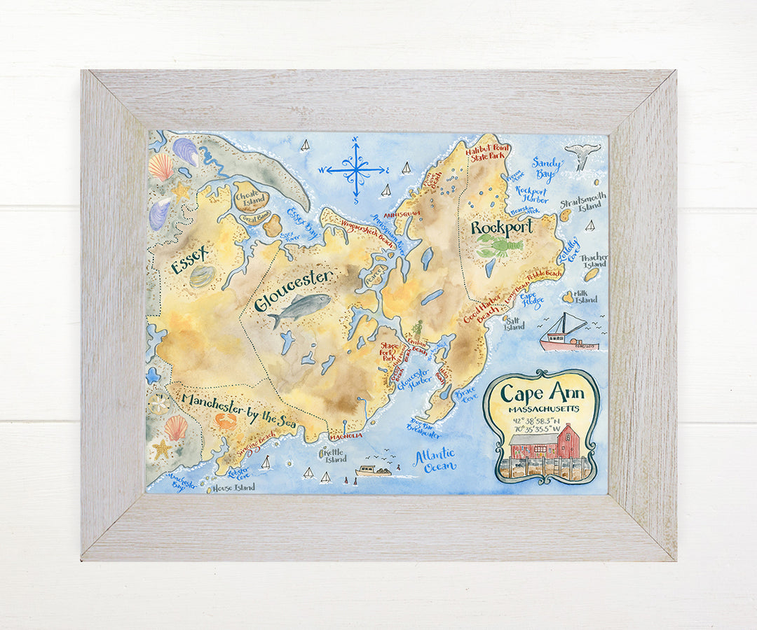 Map of Cape Ann, MA