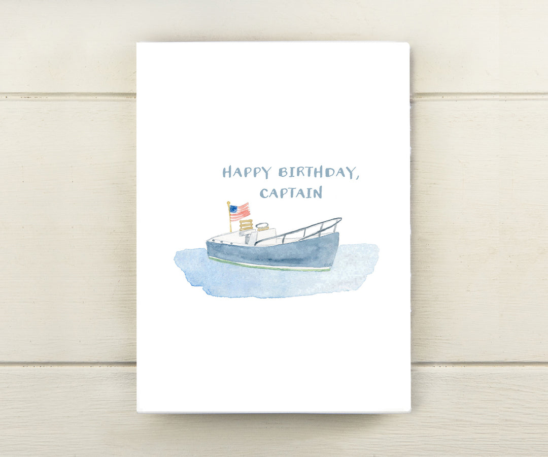 Captain Birthday Card