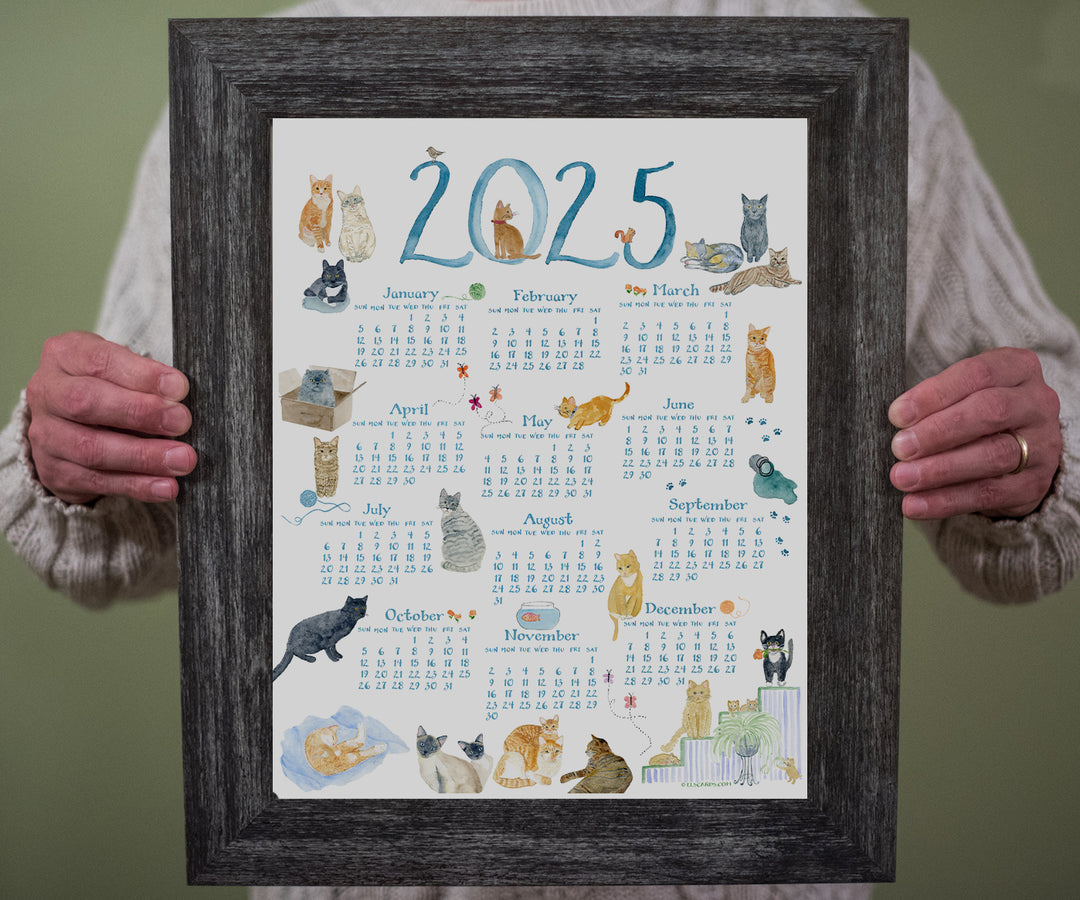 Cats poster calendar