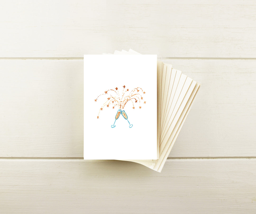 Champagne Note Cards