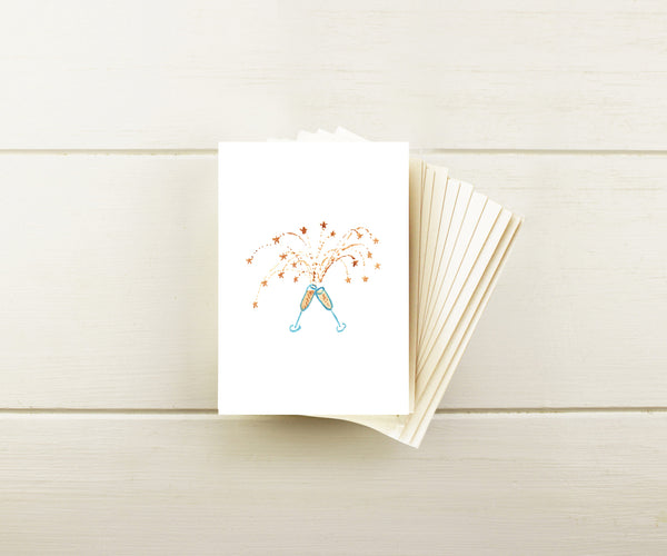 Champagne Note Cards