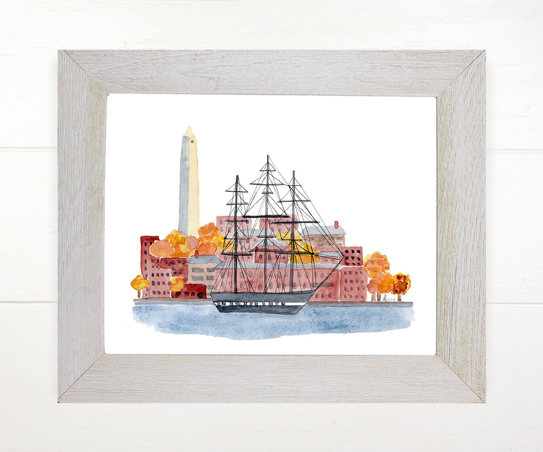 Charlestown Harbor Print