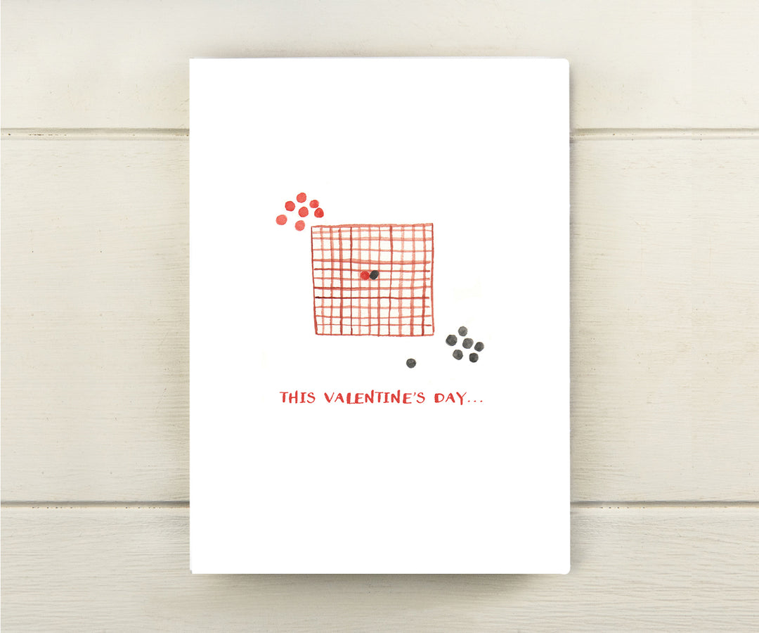 Checkers Valentine Card