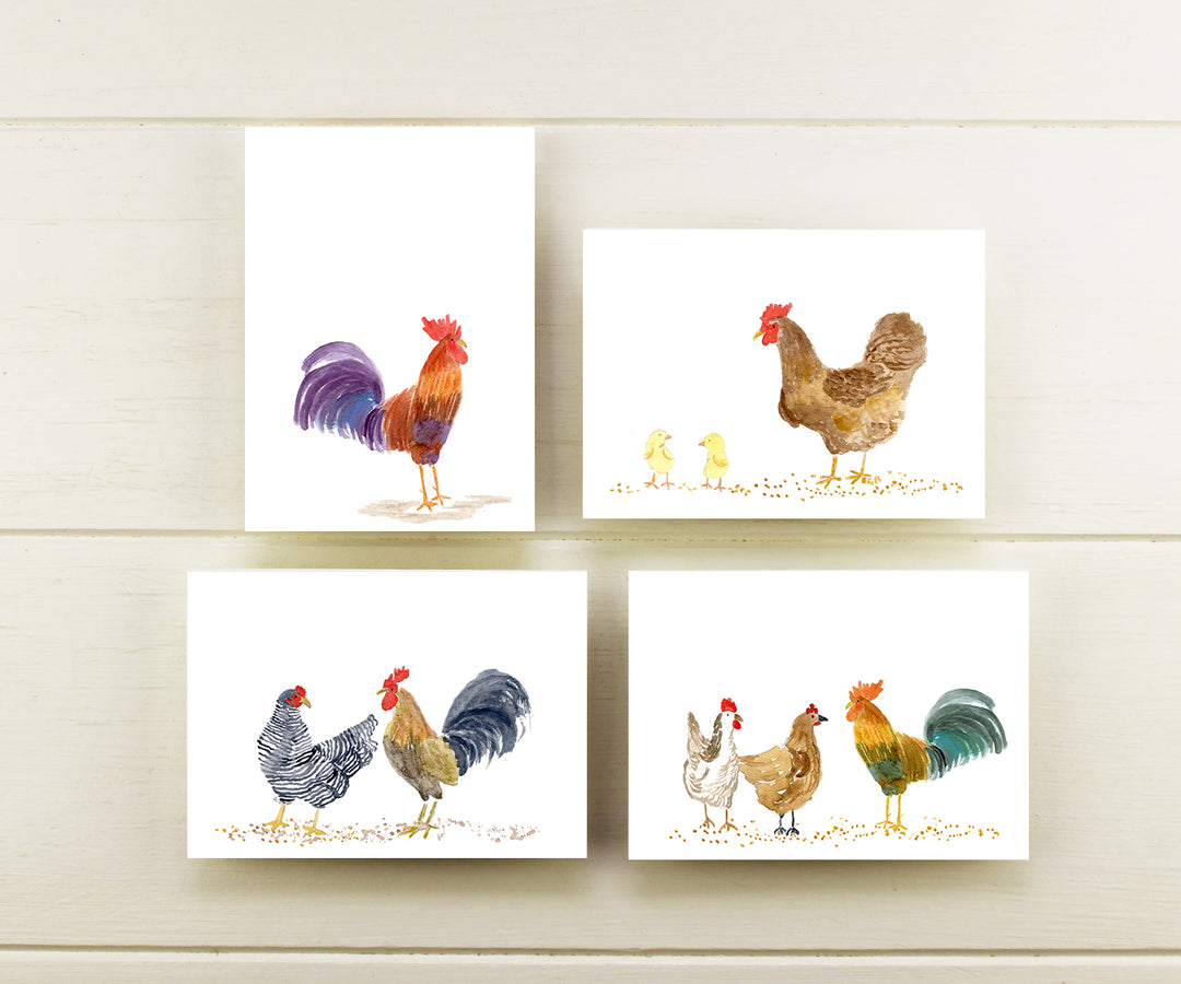 Chickens Note Cards