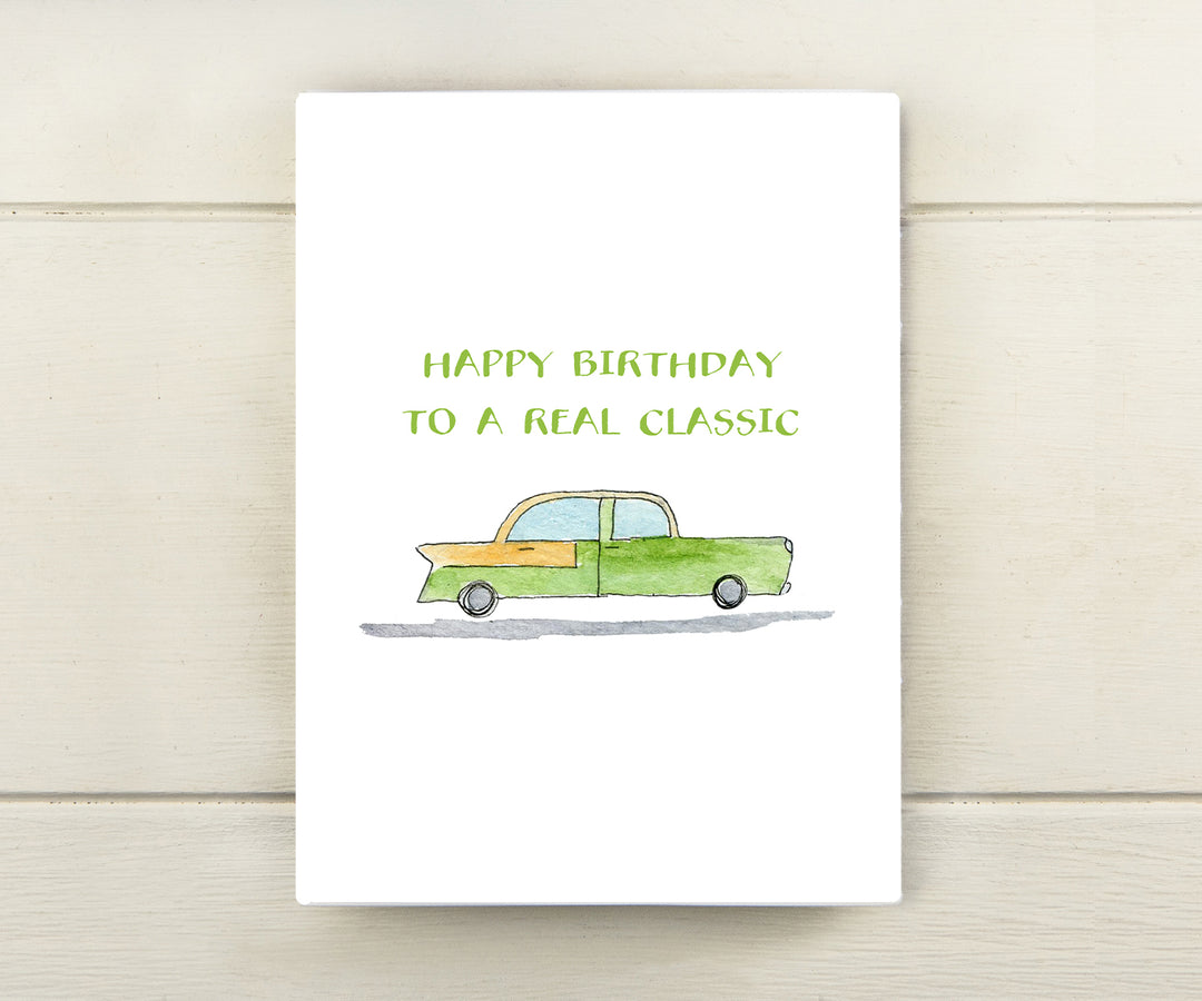 Classic Car Birthday Card