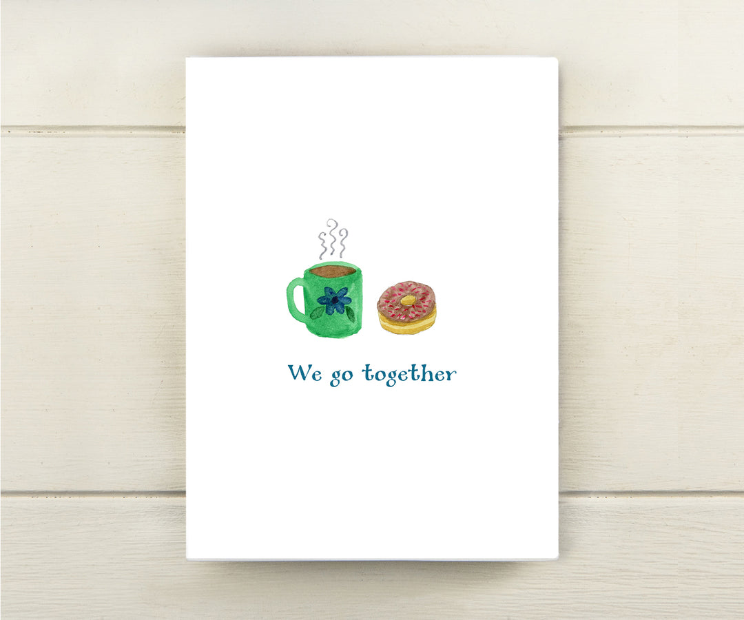 Coffee & Donut Valentine Card