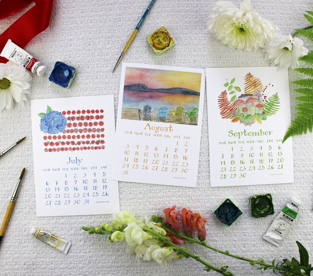 2025 A Colorful Year Desk Calendar