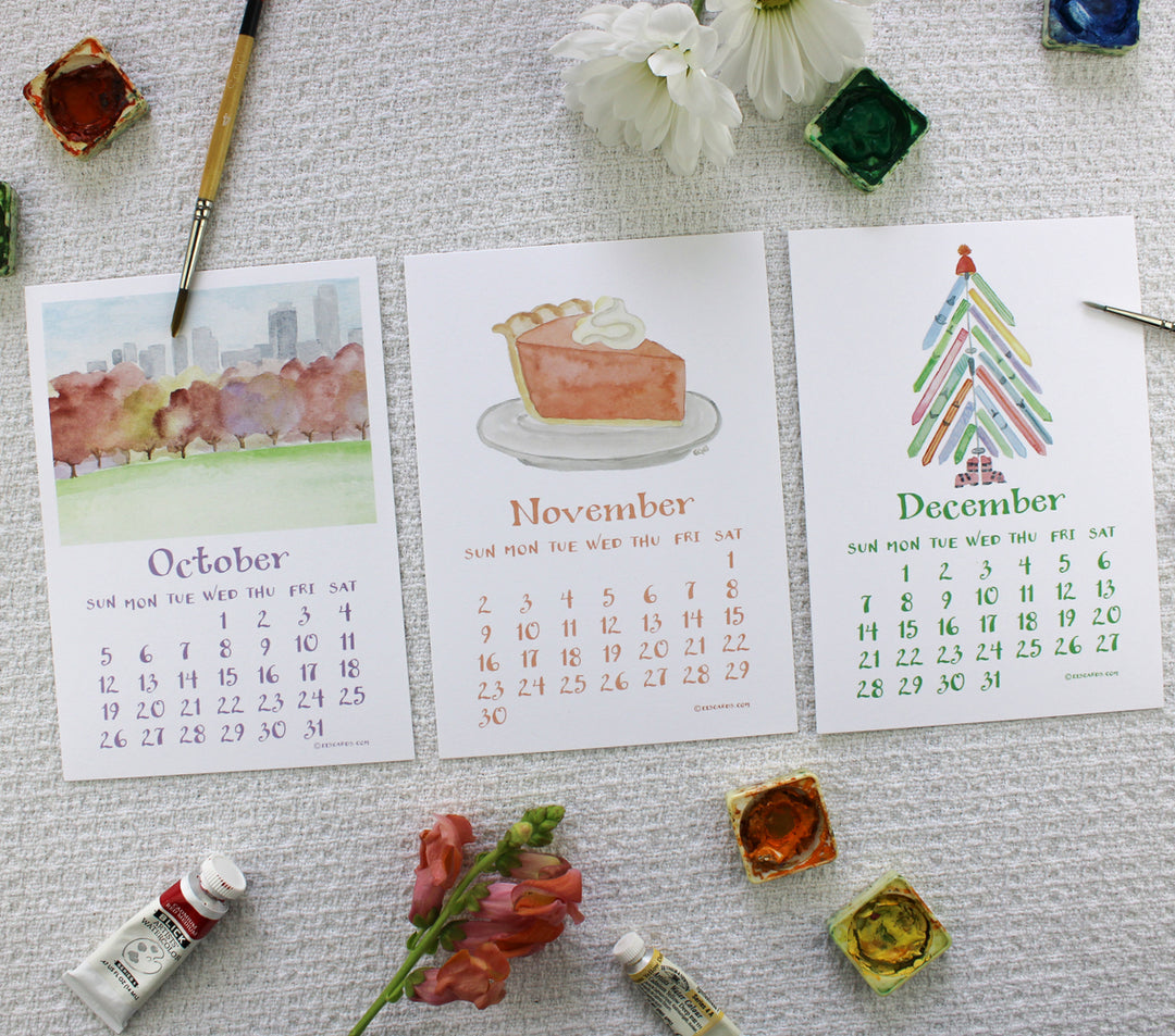 2025 A Colorful Year Desk Calendar