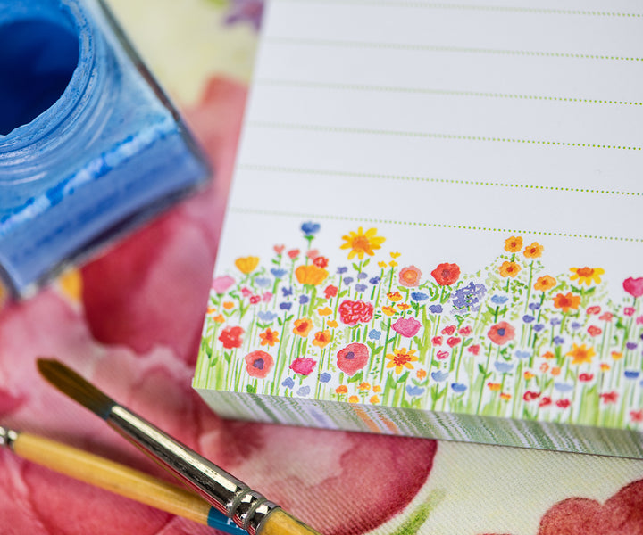 mini wildflowers notepad detail