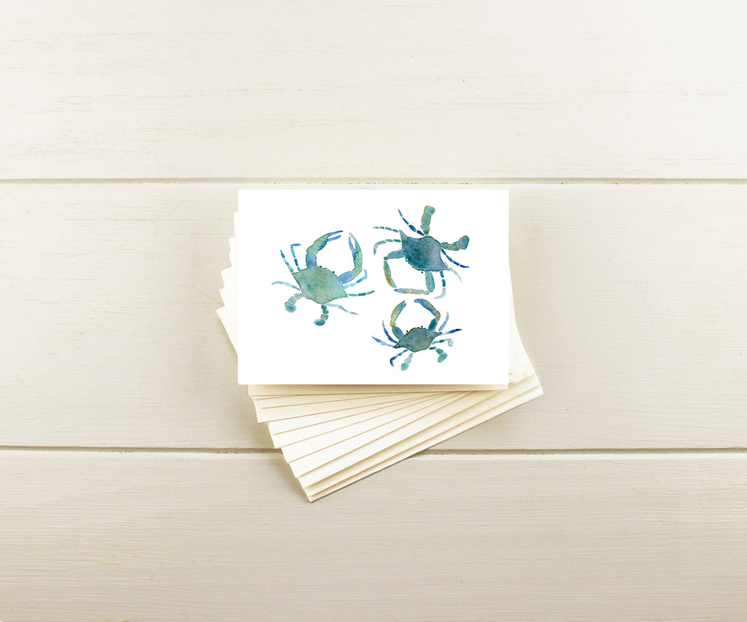 Crab Trio Note Cards