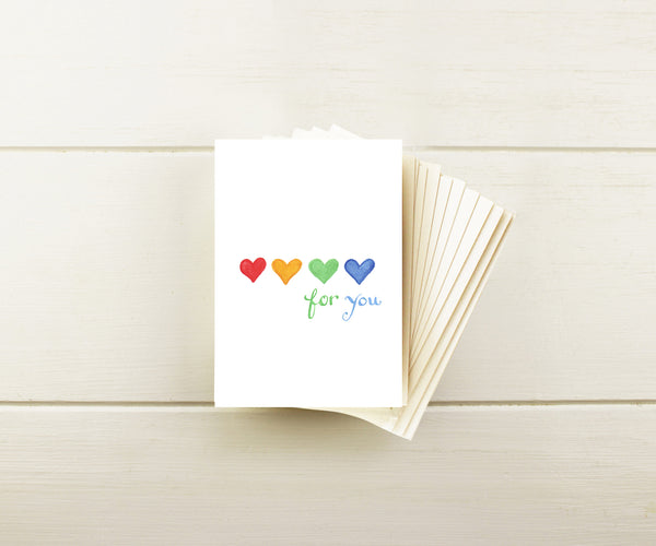 Crayola Hearts Note Cards