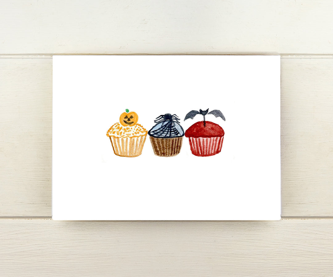 Cupcakes Halloween Card