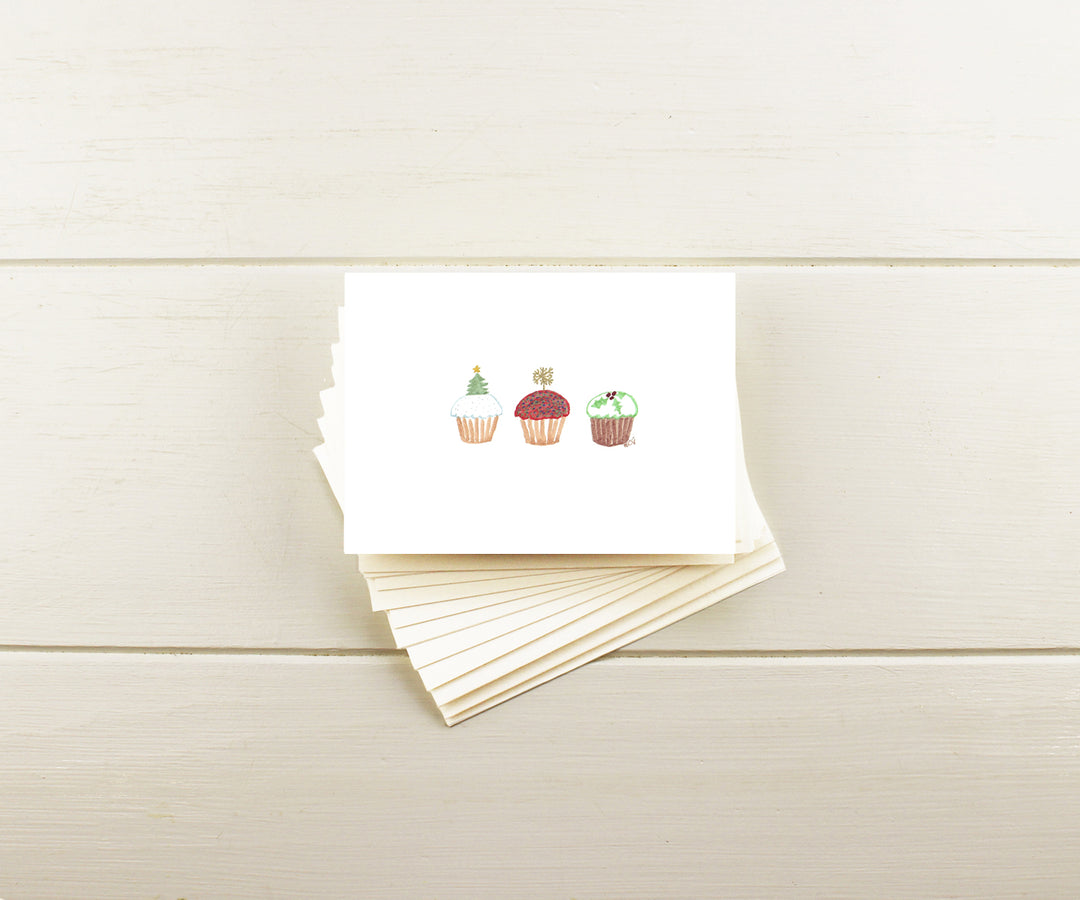 Cupcakes Holiday Note Cards