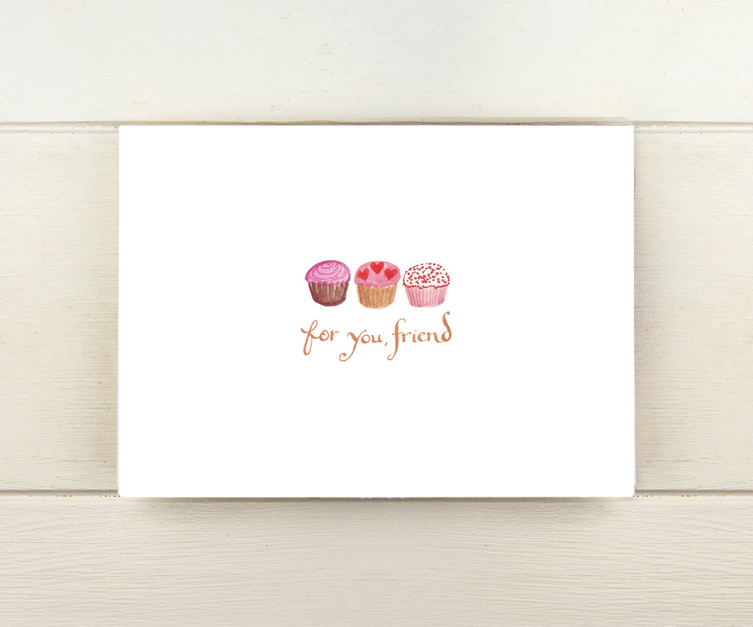 Cupcakes For You Valentine Card