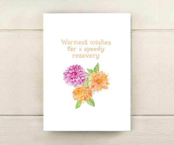 Dahlia Get Well Card