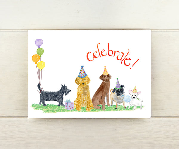 Dogs Birthday Celebrate Card