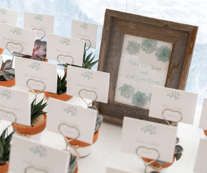 eucalyptus place card photo by Nadra Photography