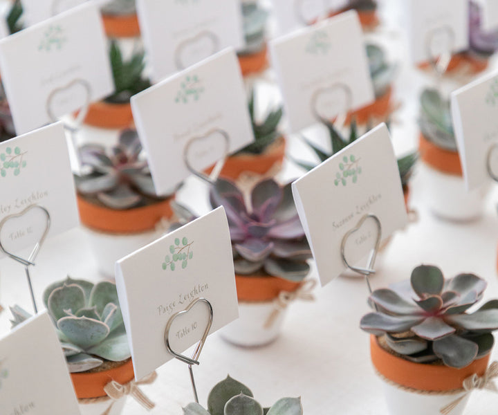 eucalyptus place card photo by Nadra Photography