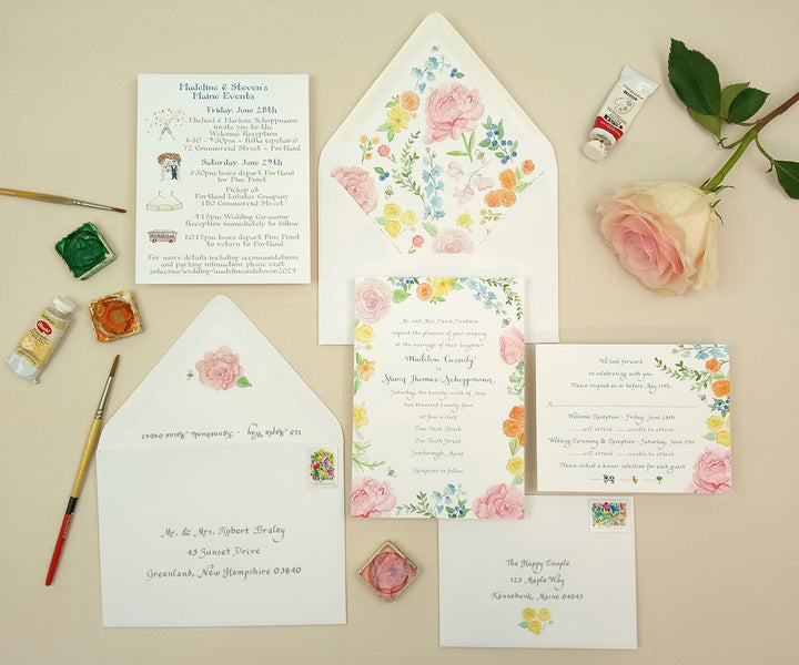 Garden Party Wedding Invitation