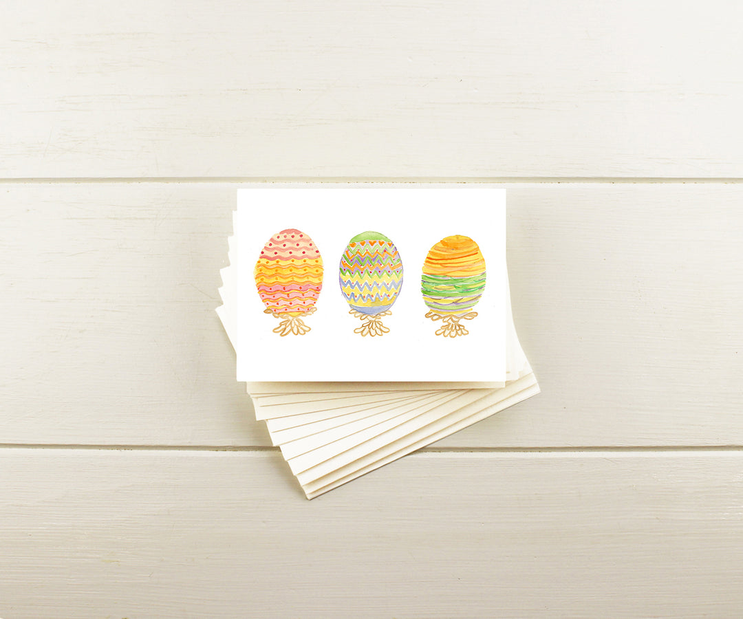 Fancy Eggs Note Cards