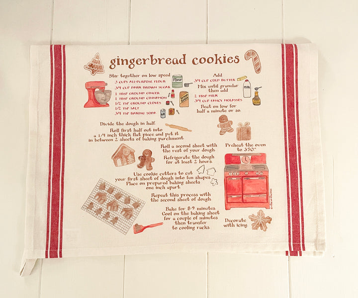 Gingerbread Cookies Vintage Towel