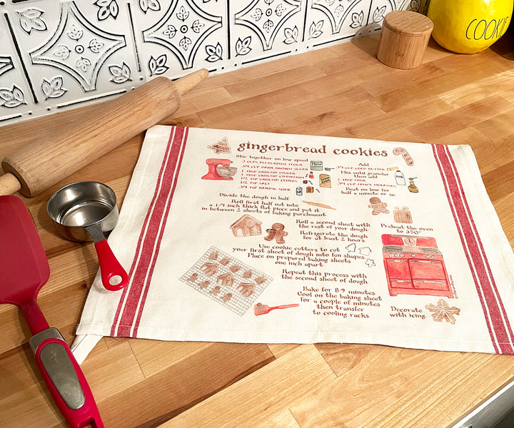 Gingerbread Cookies Vintage Towel