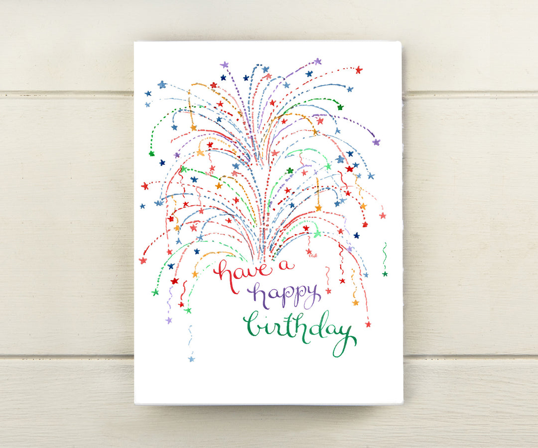 Fireworks Birthday Card