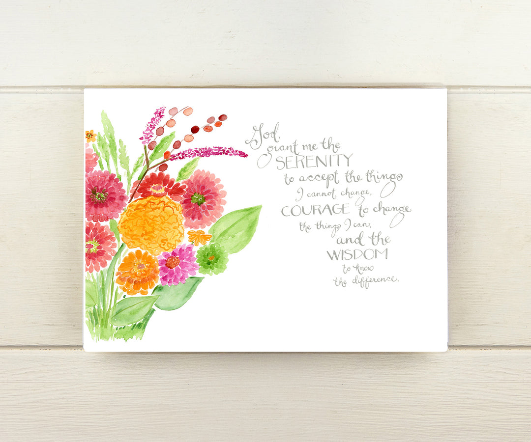 Floral Serenity Recovery Card