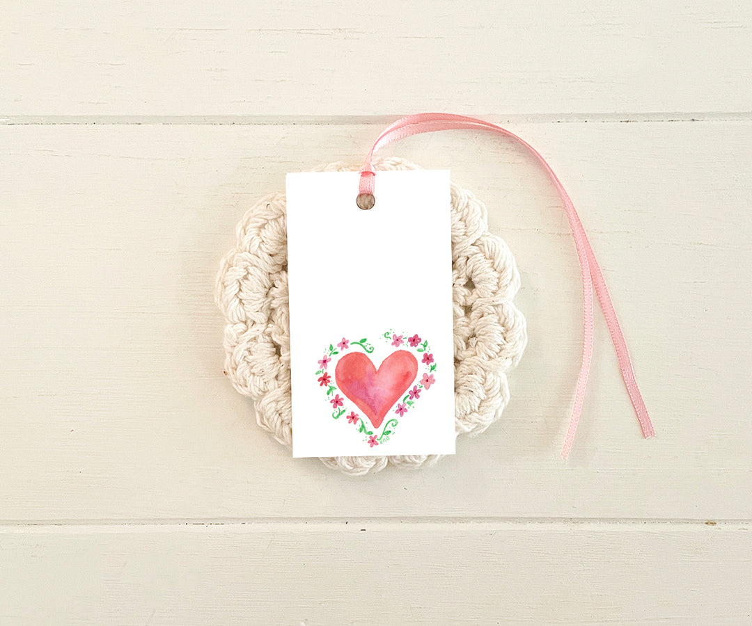 Floral Heart Gift Tags