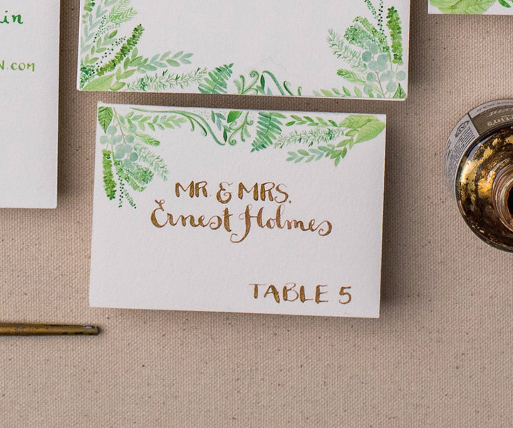 flourishing greens place card