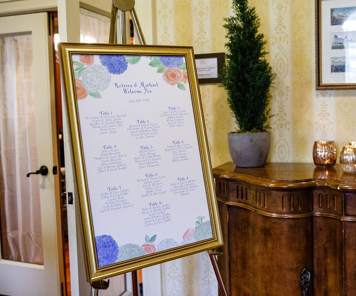 hydrangeas and roses seating chart