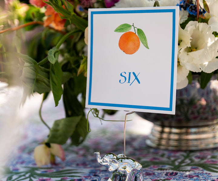 Fresh Orange table number