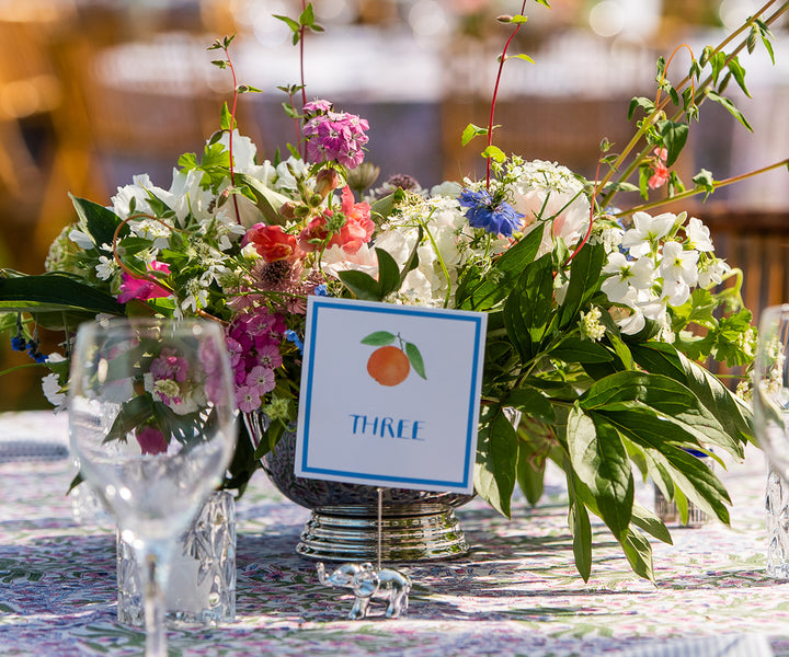 Fresh Orange table number