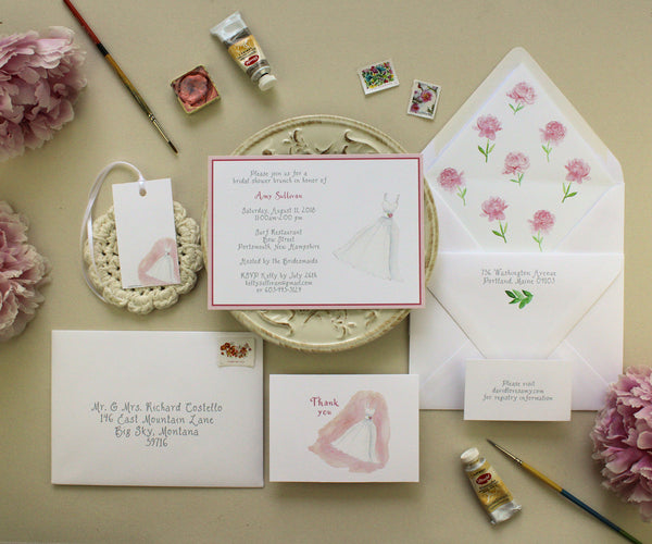 Wedding Dress Shower Invitation