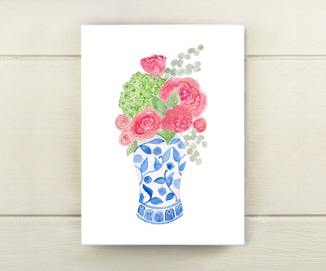 Ginger Jar Flowers Card