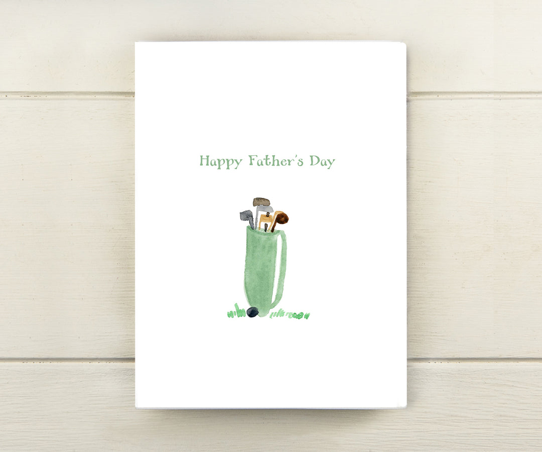 Golf Clubs Father's Day Card