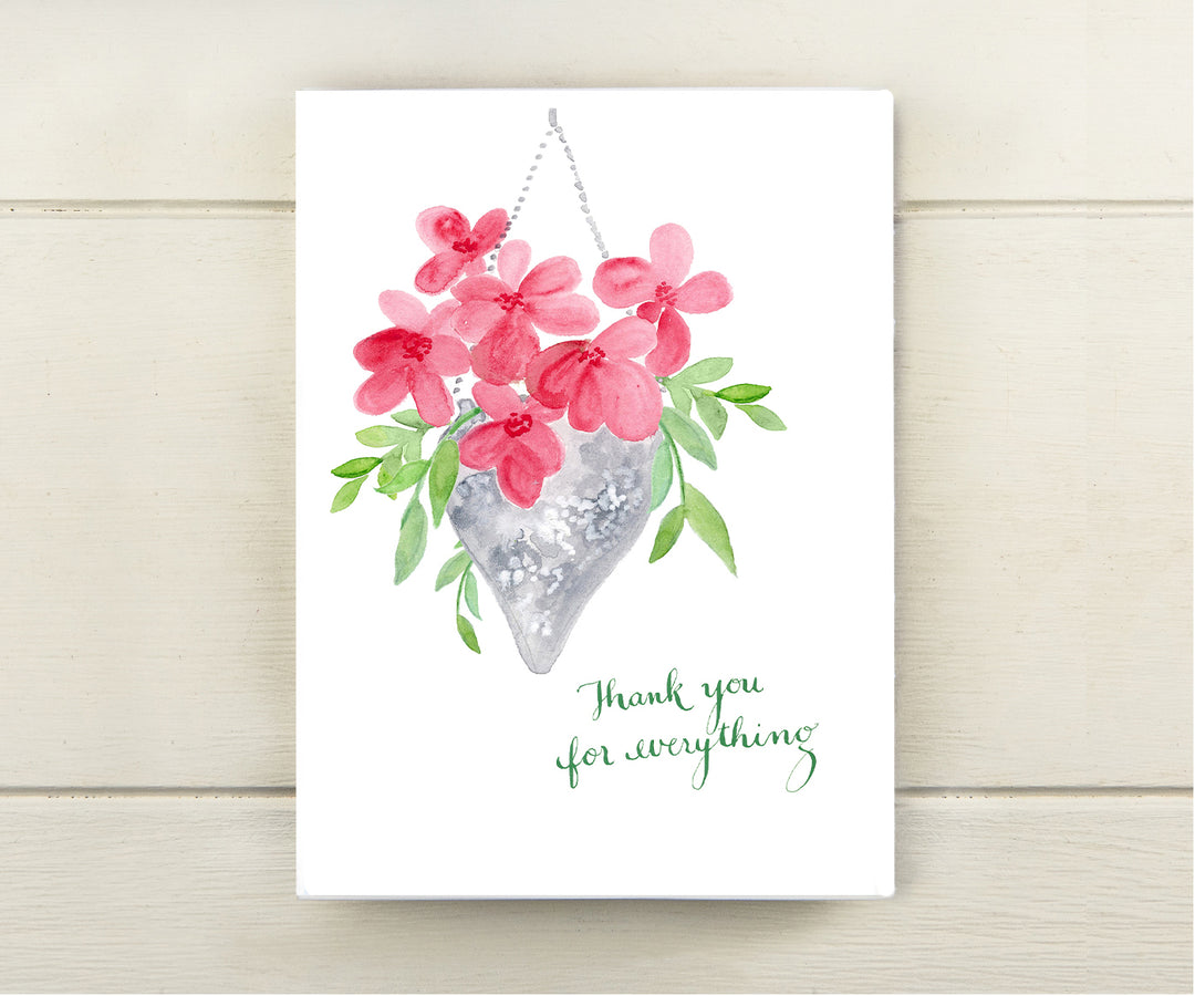 Hanging Vase Mother's Day Card