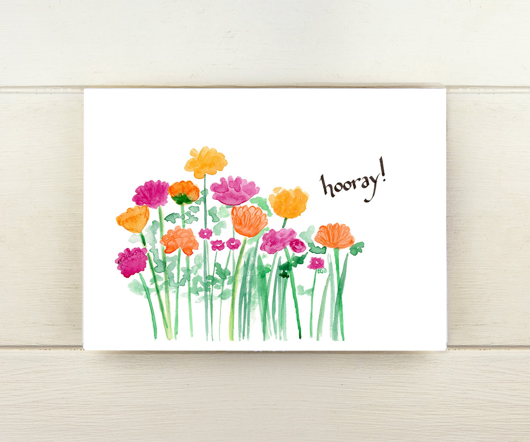 Hooray Flowers Card